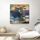 Boat by Mark Pulliam on GIANT ART - orange abstract