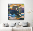 Boat by Mark Pulliam on GIANT ART - orange abstract