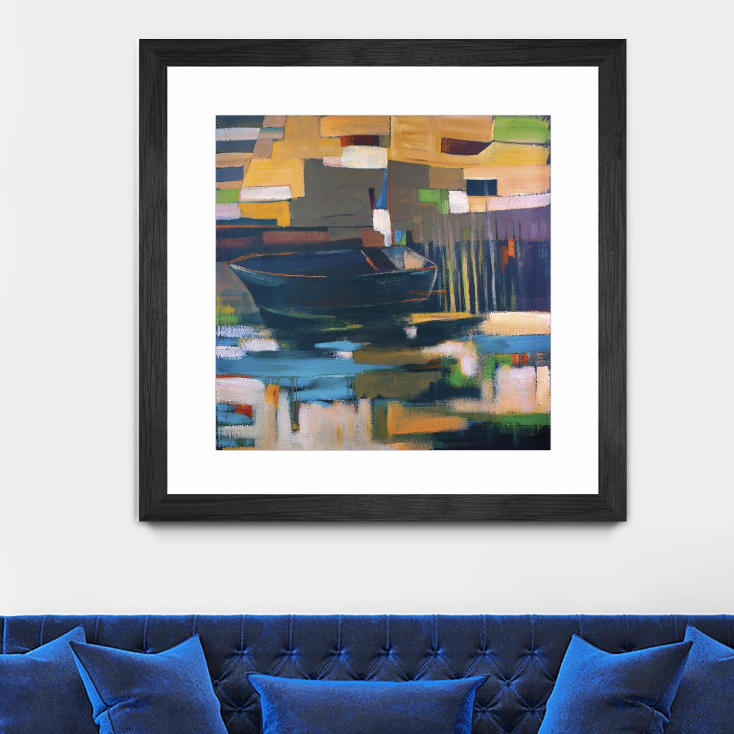 Boat by Mark Pulliam on GIANT ART - orange abstract