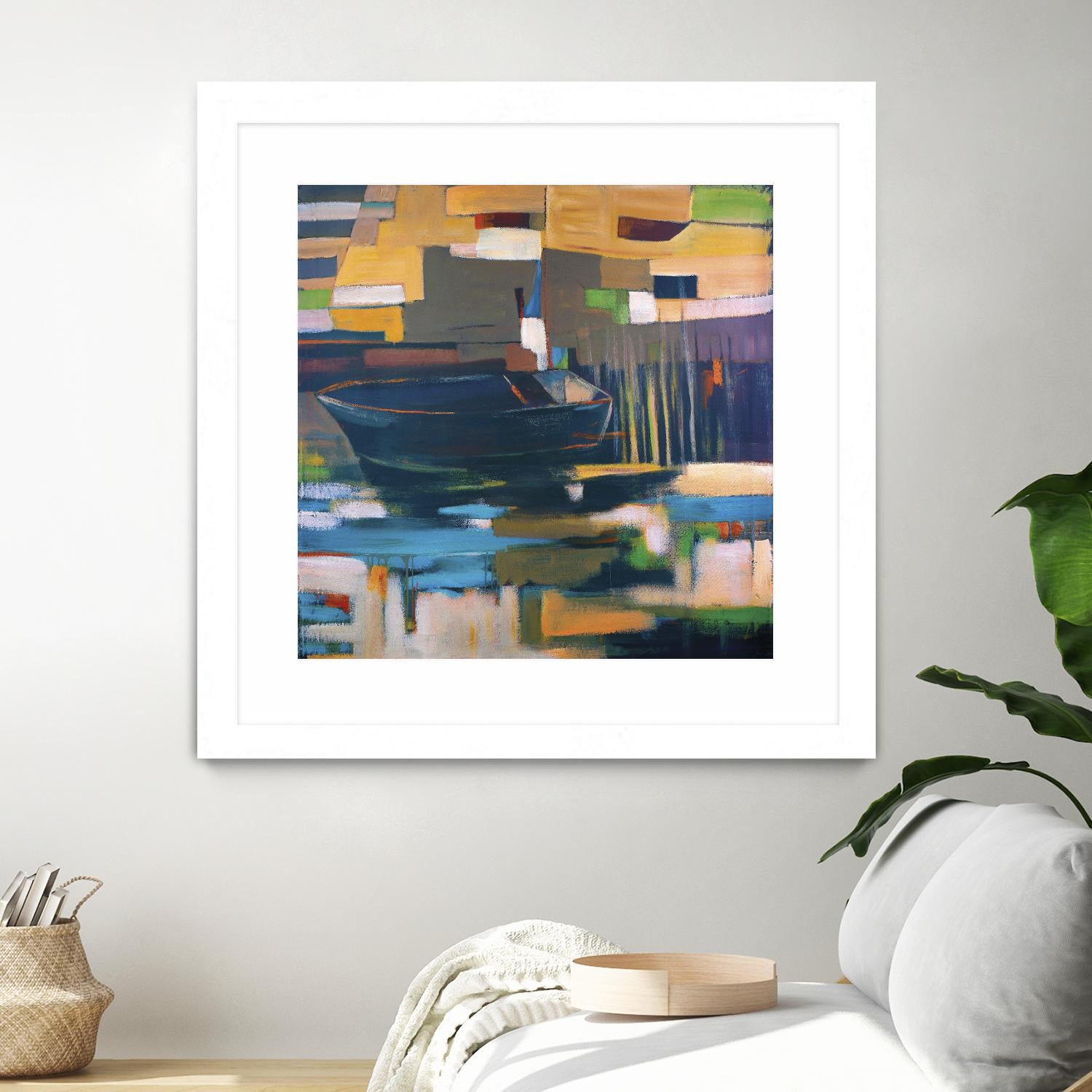 Boat by Mark Pulliam on GIANT ART - orange abstract