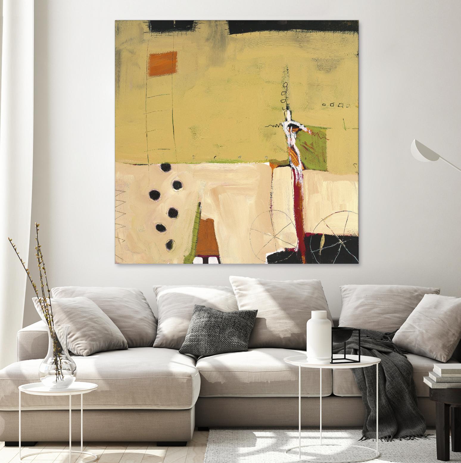 Le Circ II by Mark Pulliam on GIANT ART - yellow abstract