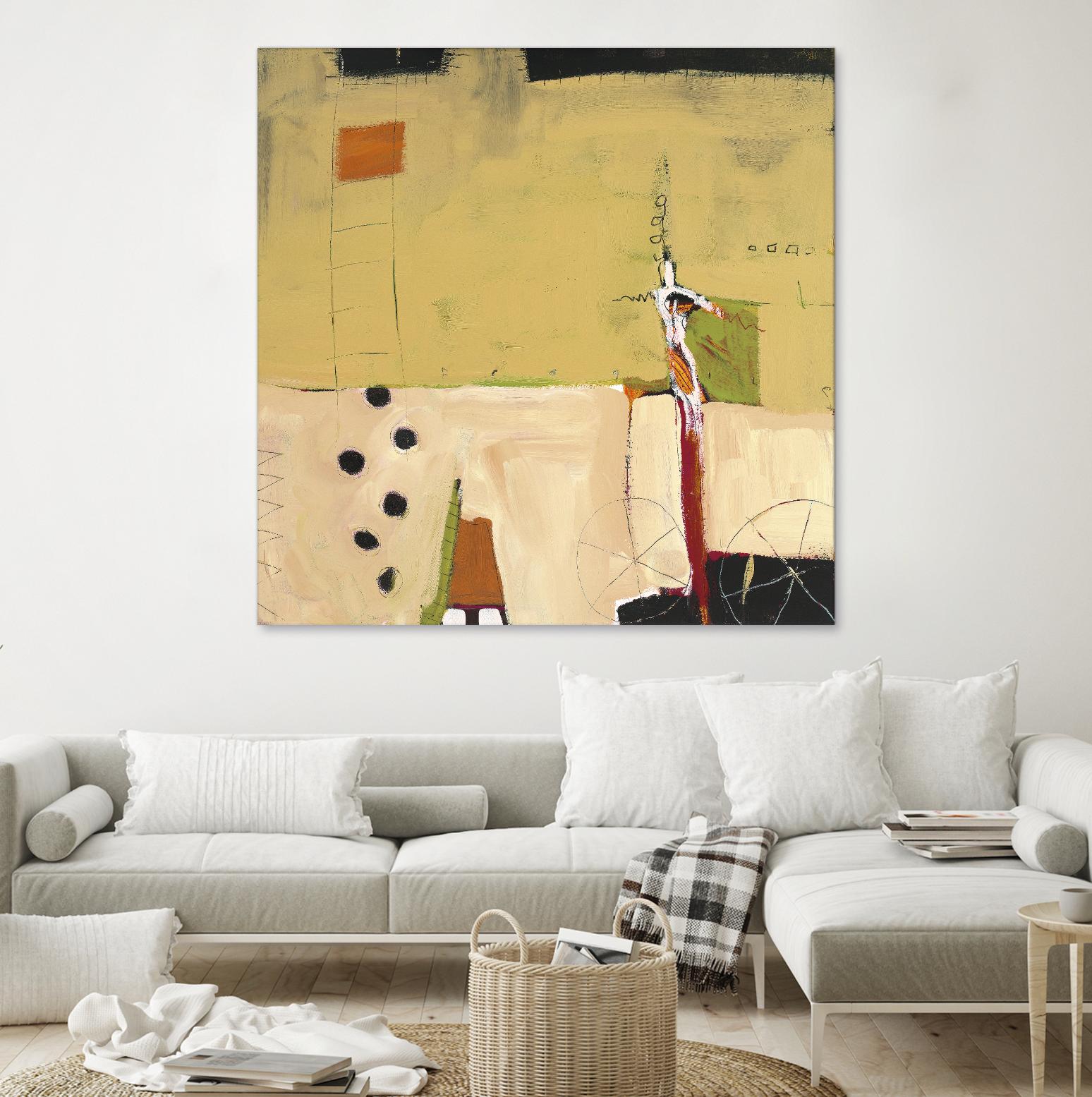 Le Circ II by Mark Pulliam on GIANT ART - yellow abstract