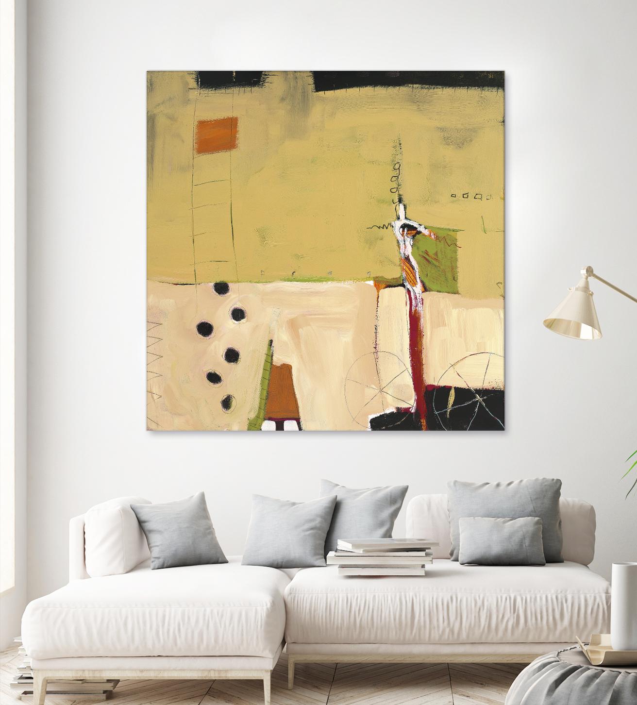 Le Circ II by Mark Pulliam on GIANT ART - yellow abstract