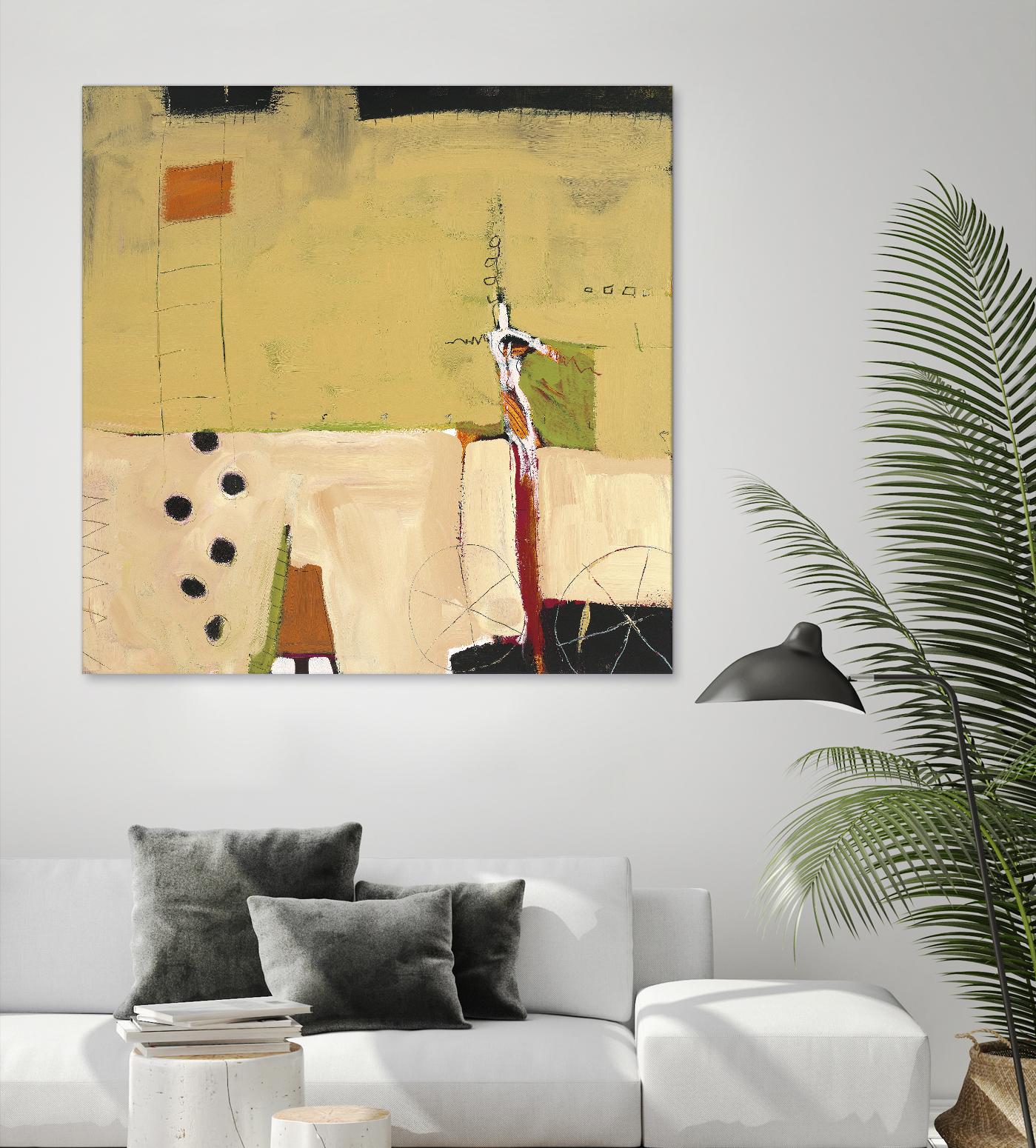 Le Circ II by Mark Pulliam on GIANT ART - yellow abstract