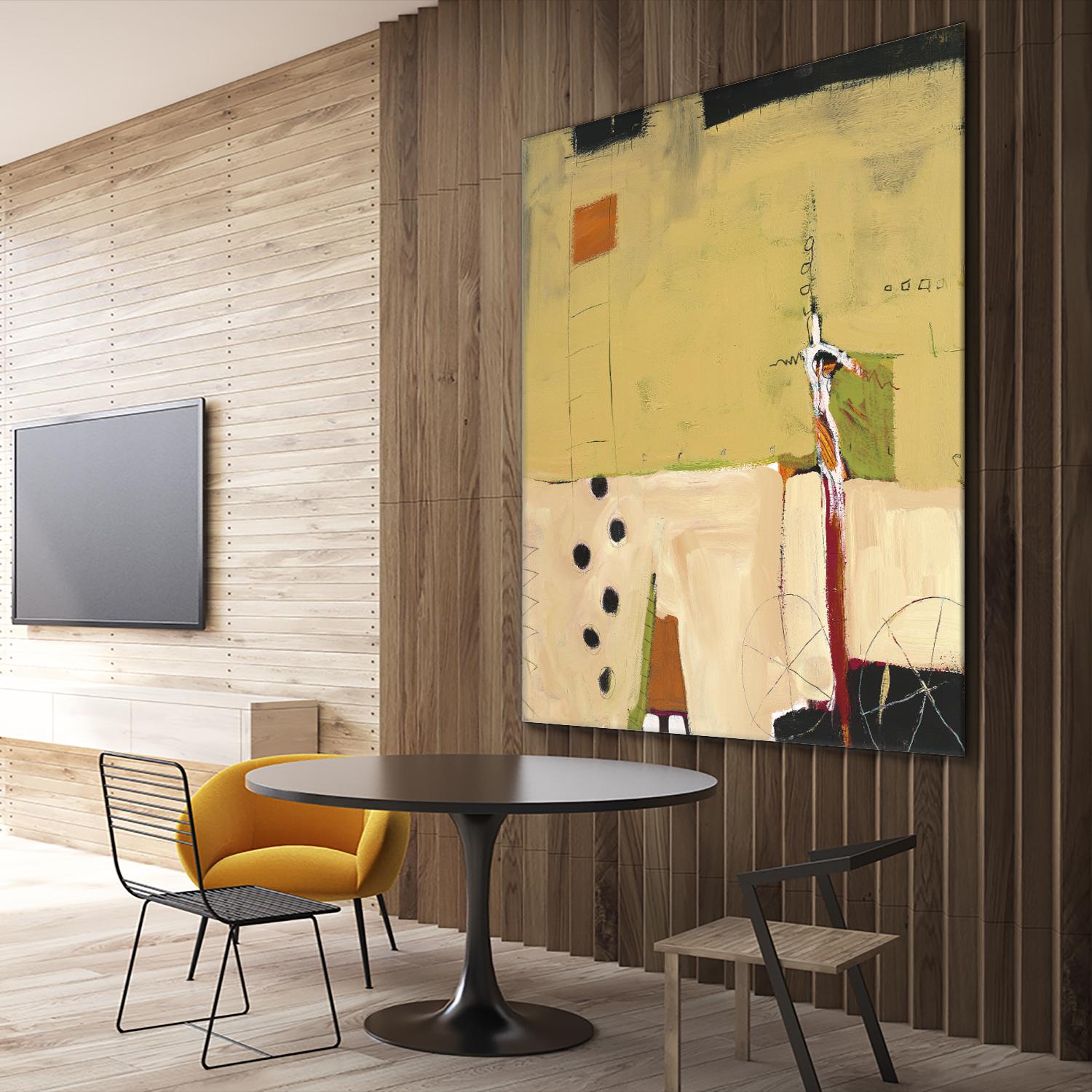 Le Circ II by Mark Pulliam on GIANT ART - yellow abstract