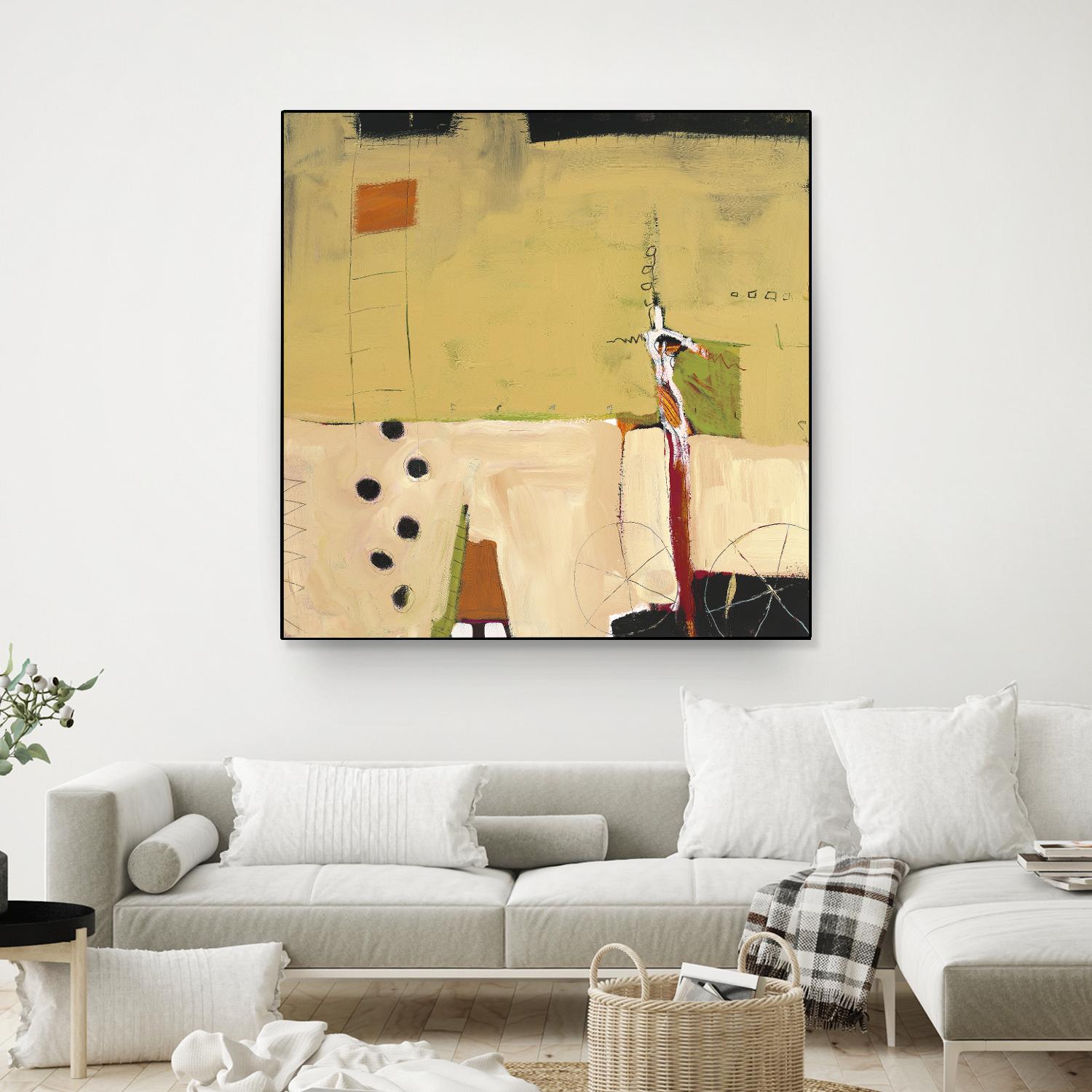 Le Circ II by Mark Pulliam on GIANT ART - yellow abstract