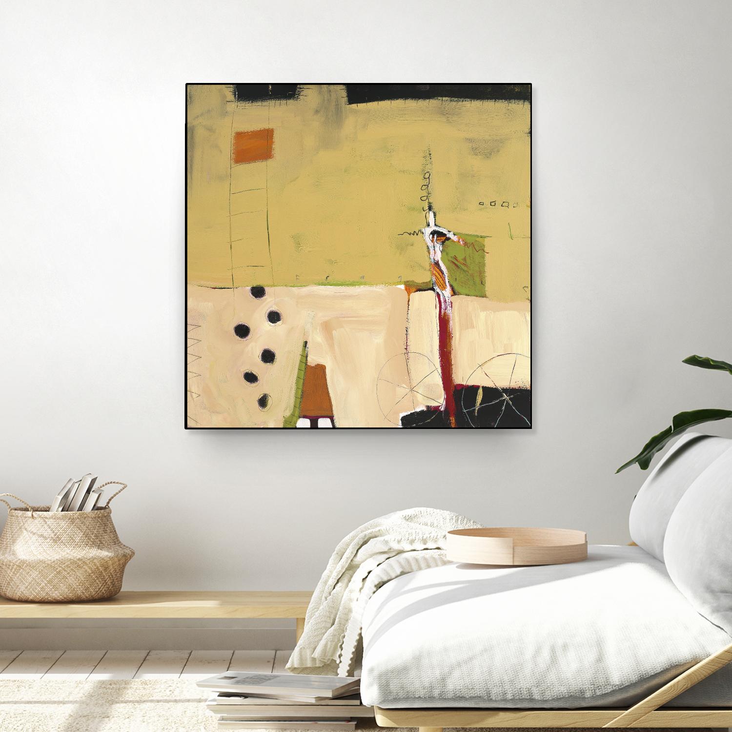 Le Circ II by Mark Pulliam on GIANT ART - yellow abstract