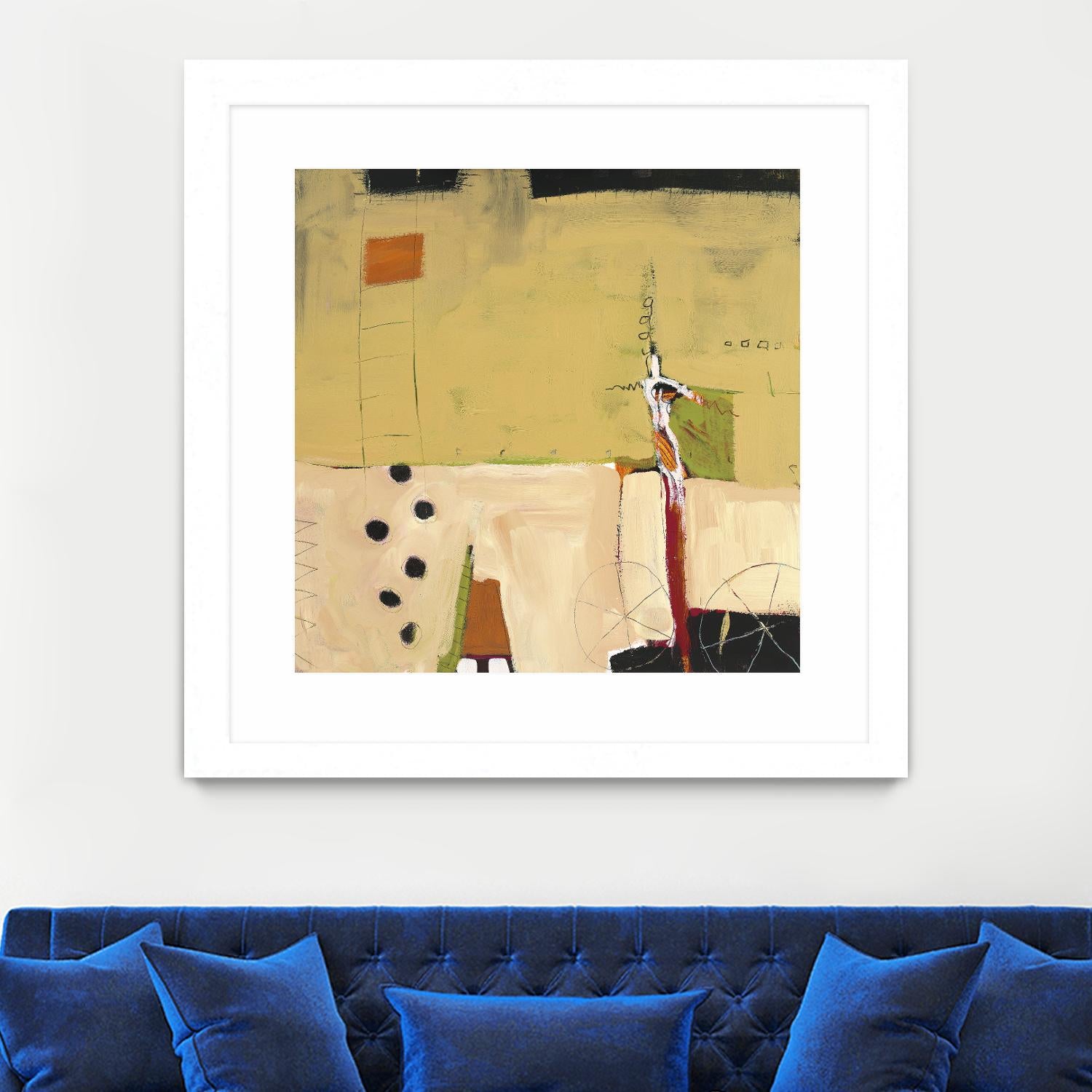 Le Circ II by Mark Pulliam on GIANT ART - yellow abstract