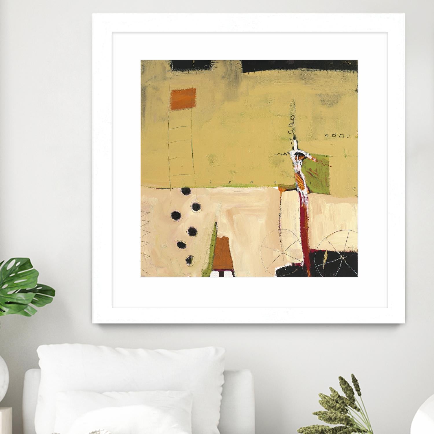 Le Circ II by Mark Pulliam on GIANT ART - yellow abstract