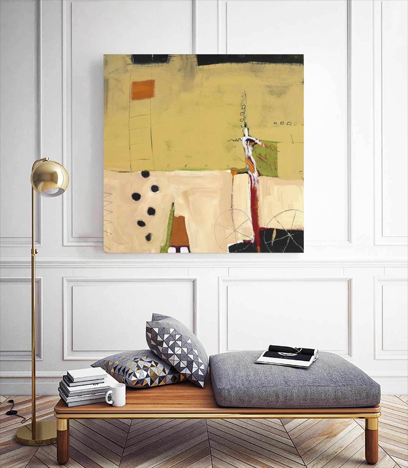 Le Circ II by Mark Pulliam on GIANT ART - yellow abstract