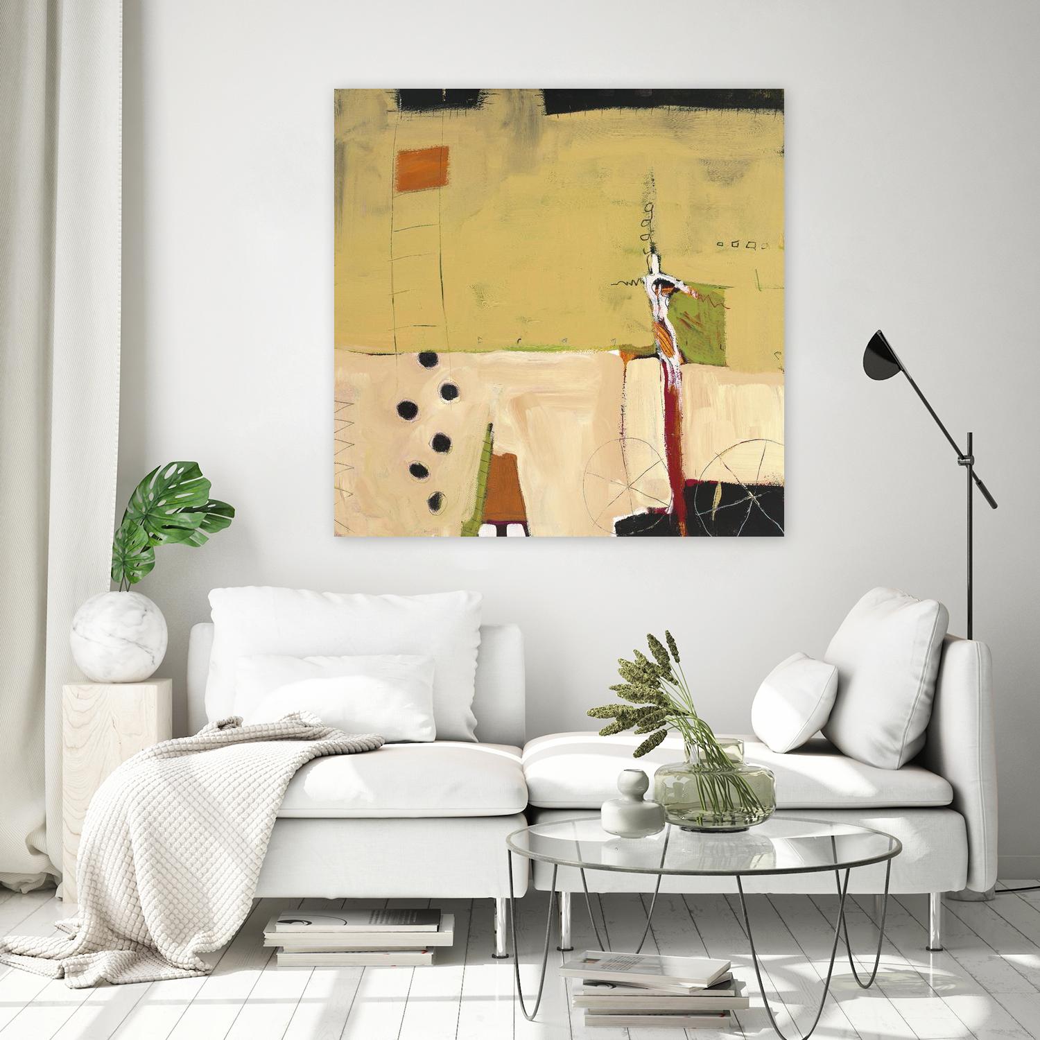 Le Circ II by Mark Pulliam on GIANT ART - yellow abstract