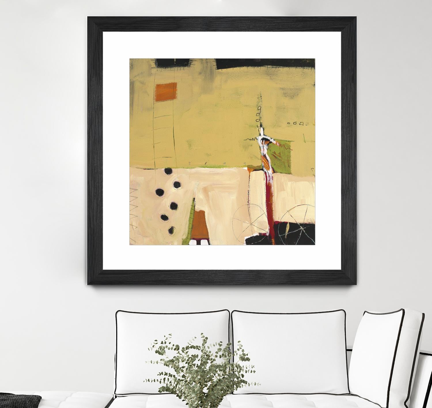 Le Circ II by Mark Pulliam on GIANT ART - yellow abstract