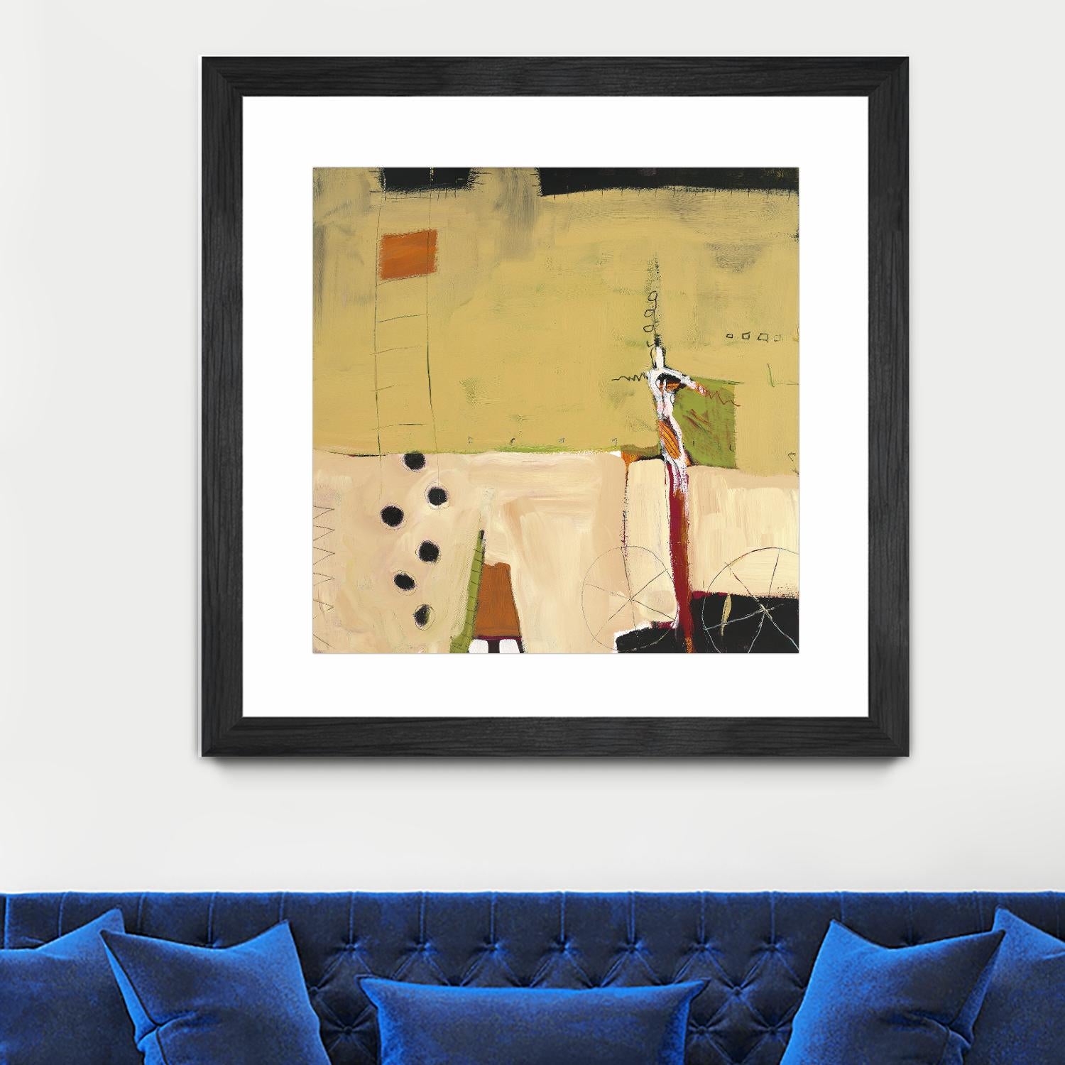 Le Circ II by Mark Pulliam on GIANT ART - yellow abstract