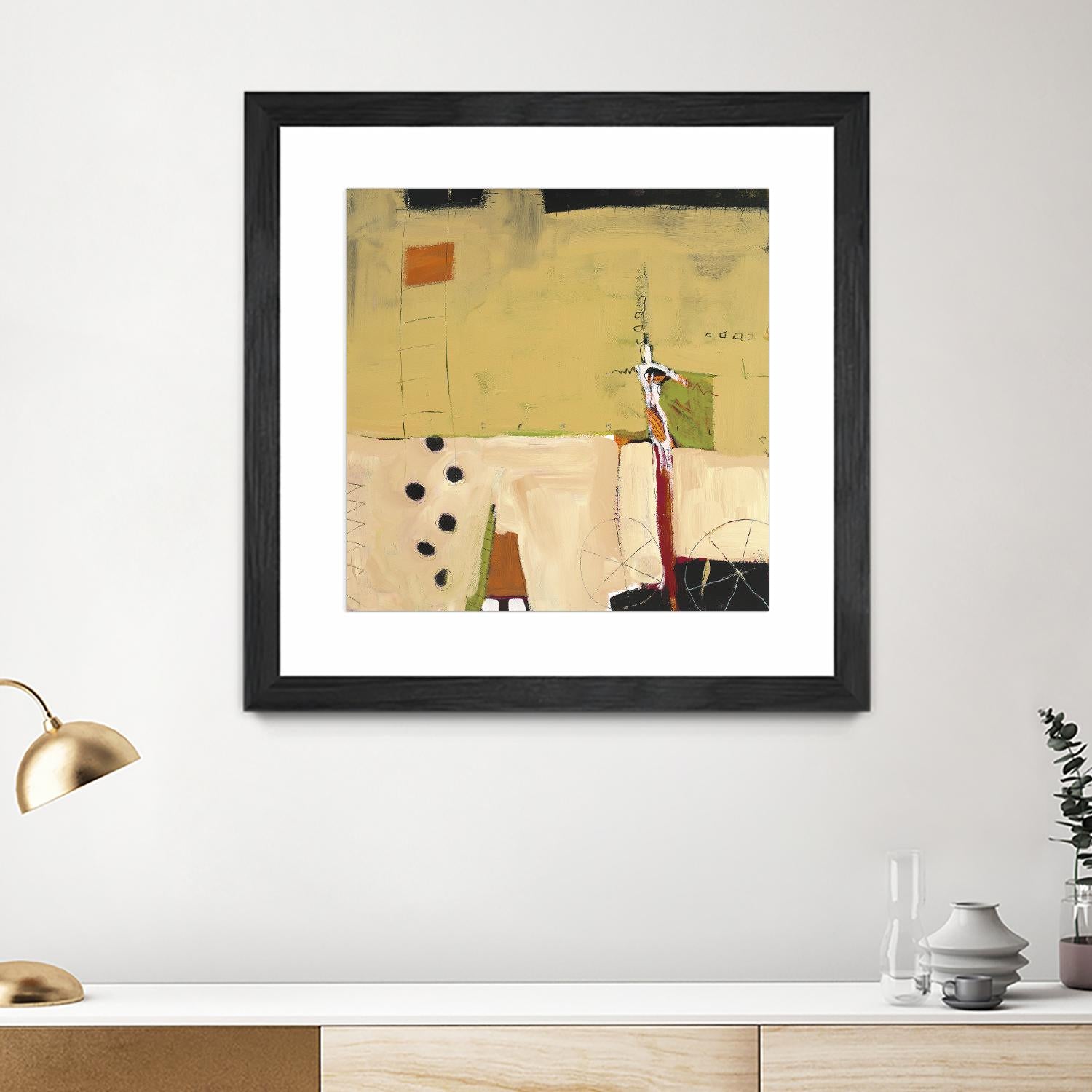 Le Circ II by Mark Pulliam on GIANT ART - yellow abstract