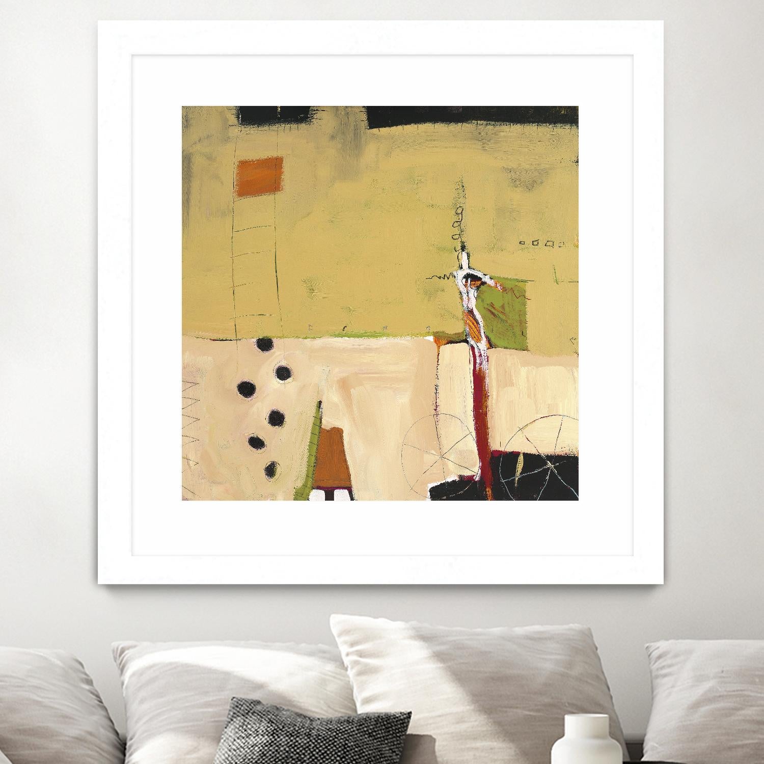 Le Circ II by Mark Pulliam on GIANT ART - yellow abstract