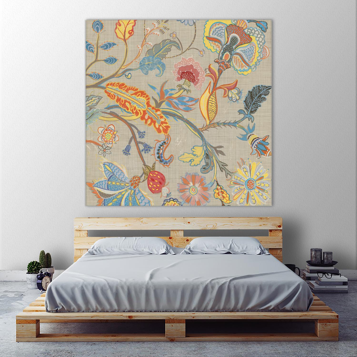 Folklore I by Maya Woods on GIANT ART - red floral