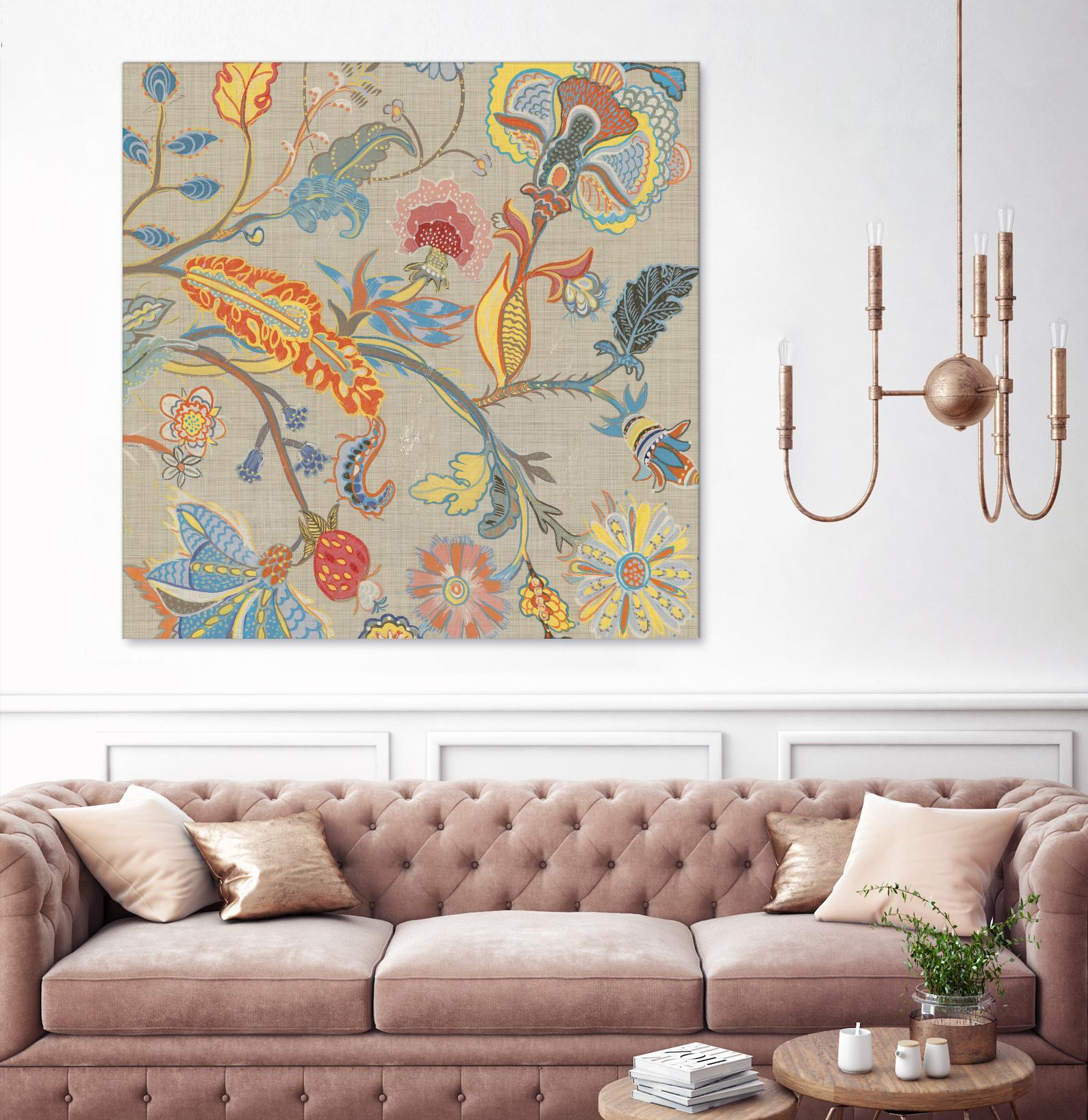 Folklore I by Maya Woods on GIANT ART - red floral