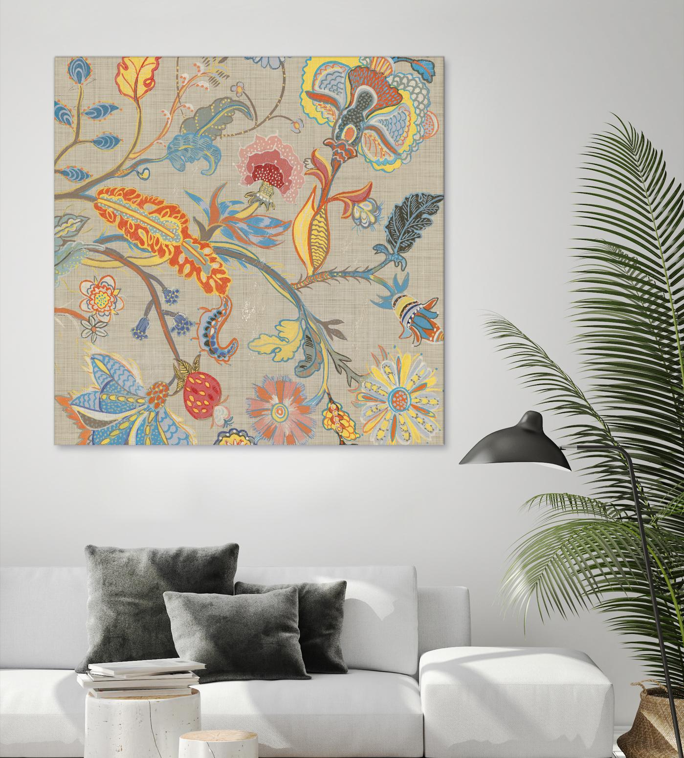 Folklore I by Maya Woods on GIANT ART - red floral