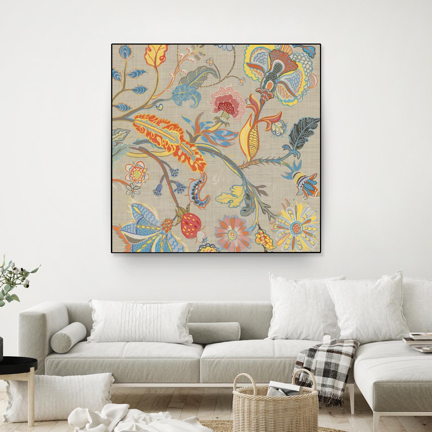 Folklore I by Maya Woods on GIANT ART - red floral