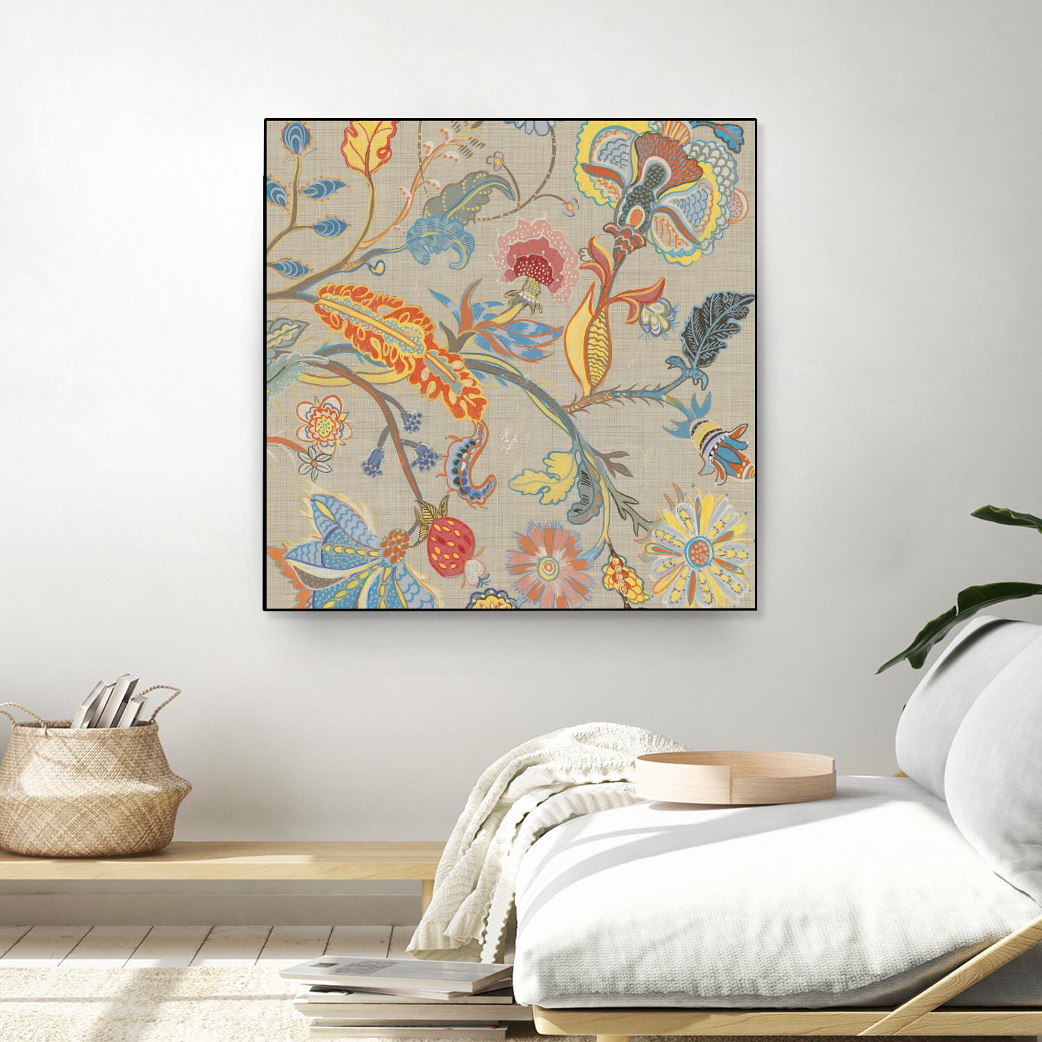 Folklore I by Maya Woods on GIANT ART - red floral