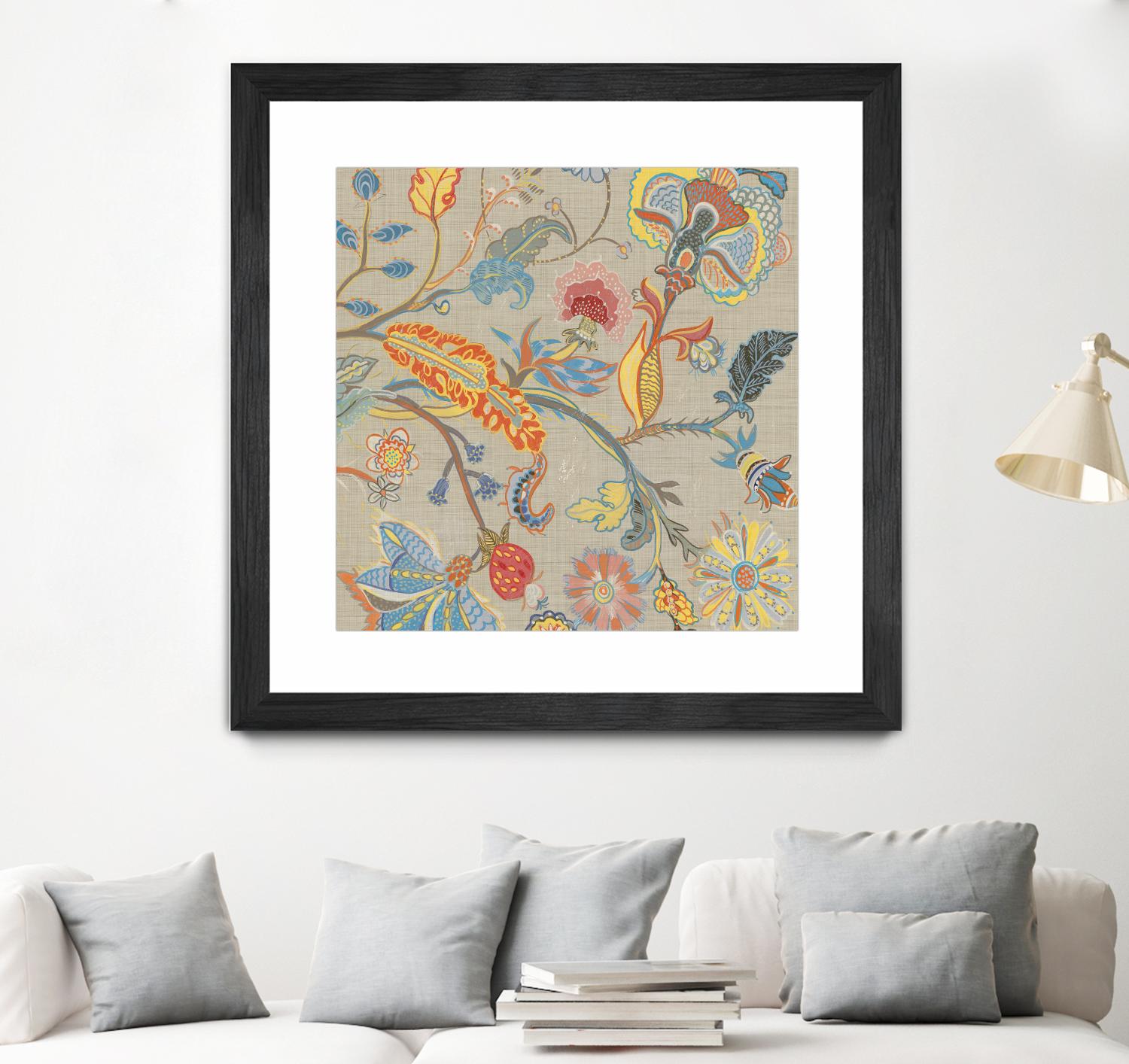 Folklore I by Maya Woods on GIANT ART - red floral