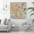 Folklore I by Maya Woods on GIANT ART - red floral