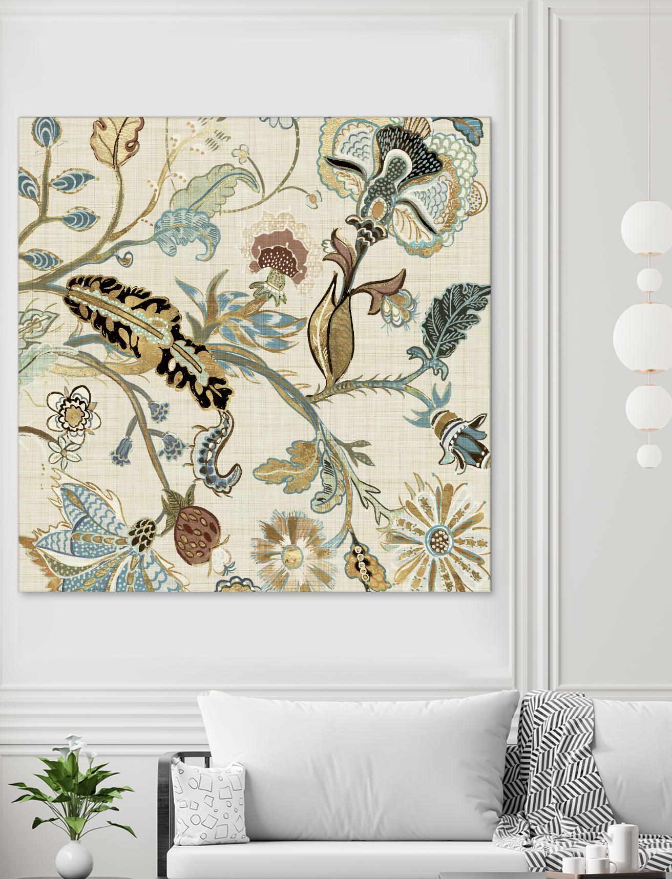 Mythos II by Maya Woods on GIANT ART - brown floral