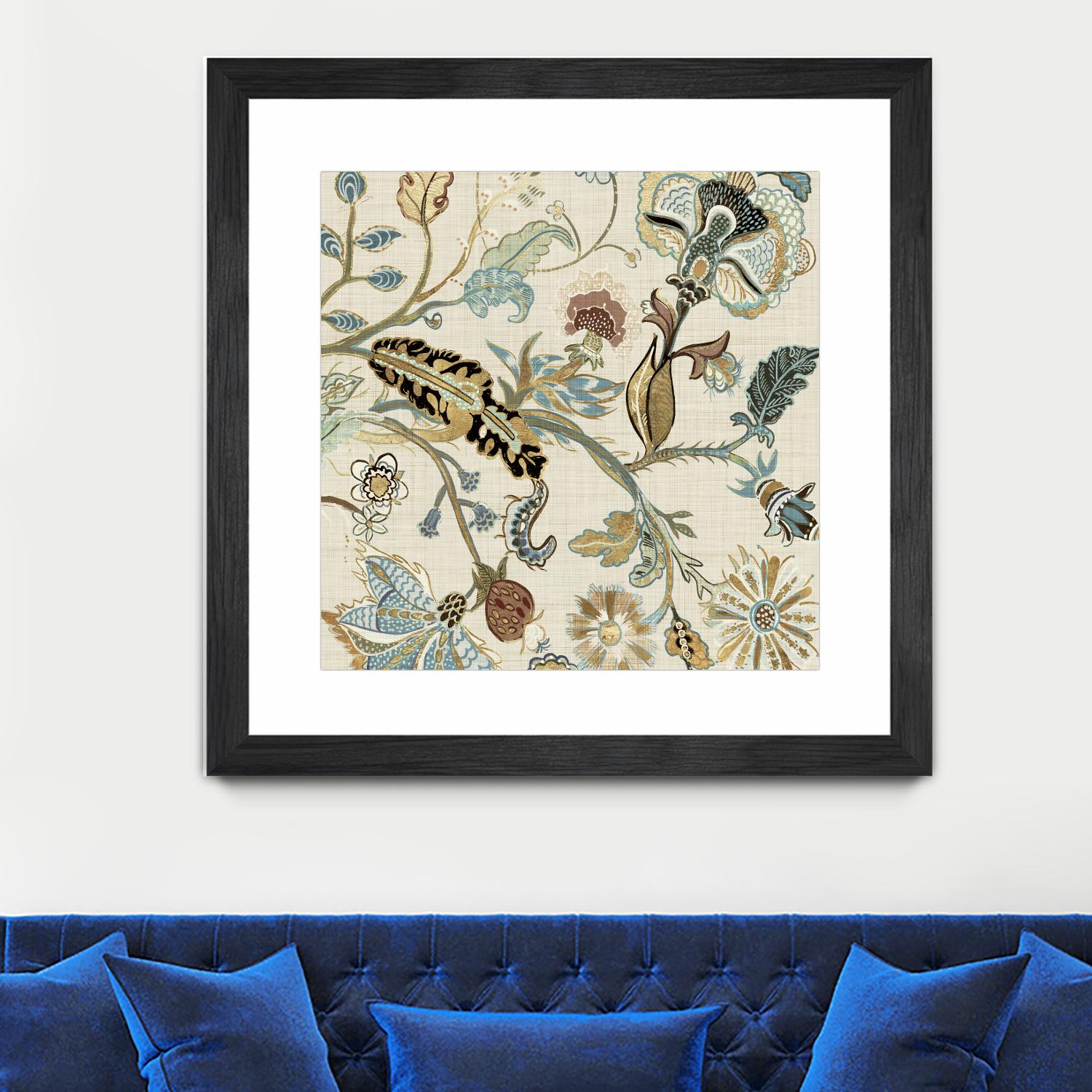 Mythos II by Maya Woods on GIANT ART - brown floral