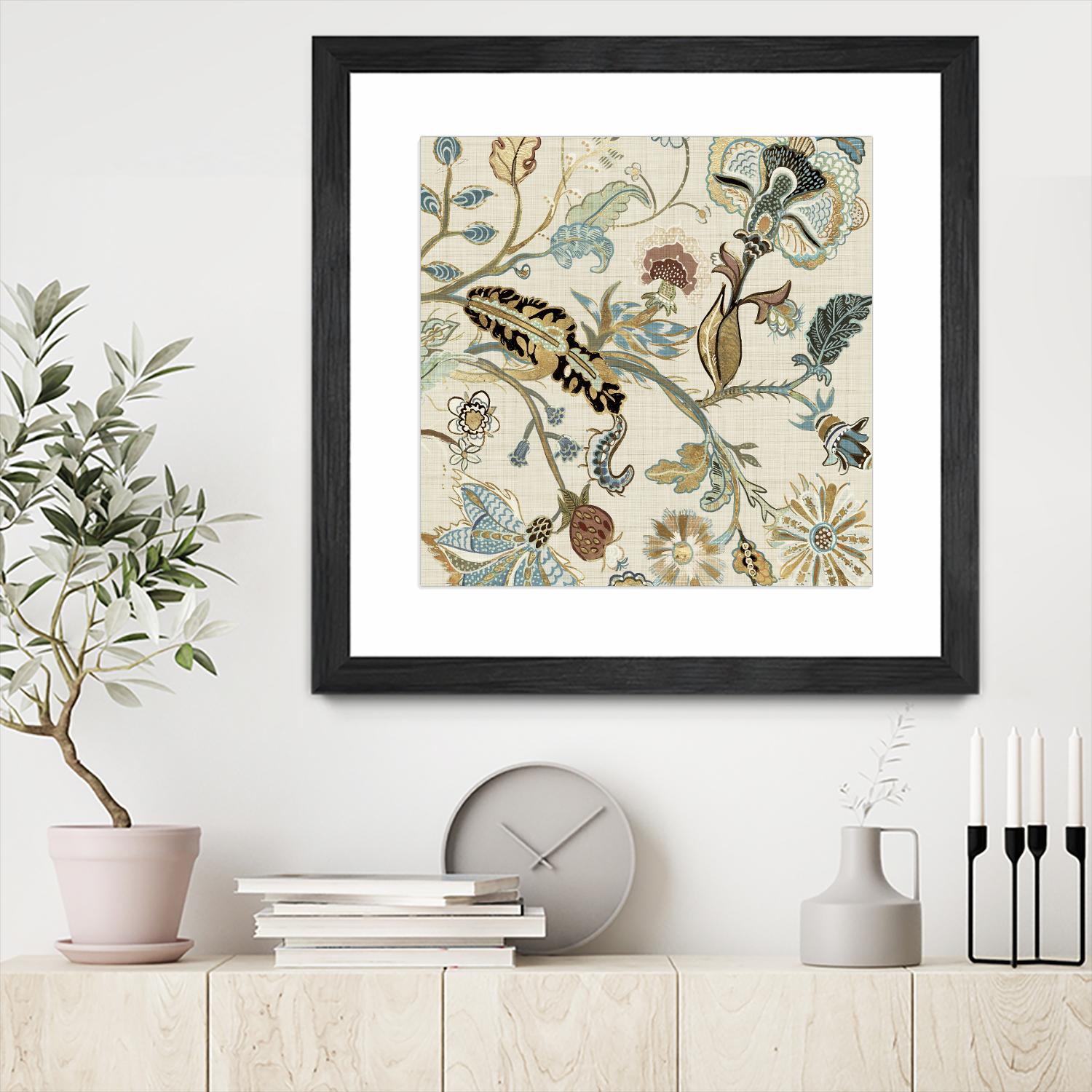 Mythos II by Maya Woods on GIANT ART - brown floral