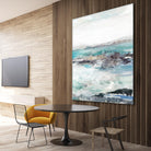 Sea Foam I by Maya Woods on GIANT ART - cyan abstract