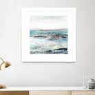 Sea Foam I by Maya Woods on GIANT ART - cyan abstract