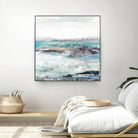 Sea Foam I by Maya Woods on GIANT ART - cyan abstract