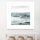 Sea Foam I by Maya Woods on GIANT ART - cyan abstract