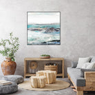 Sea Foam I by Maya Woods on GIANT ART - cyan abstract