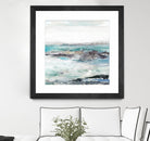 Sea Foam I by Maya Woods on GIANT ART - cyan abstract