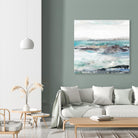 Sea Foam I by Maya Woods on GIANT ART - cyan abstract