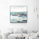 Sea Foam I by Maya Woods on GIANT ART - cyan abstract