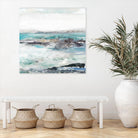 Sea Foam I by Maya Woods on GIANT ART - cyan abstract