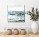 Sea Foam I by Maya Woods on GIANT ART - cyan abstract