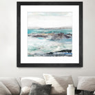 Sea Foam I by Maya Woods on GIANT ART - cyan abstract