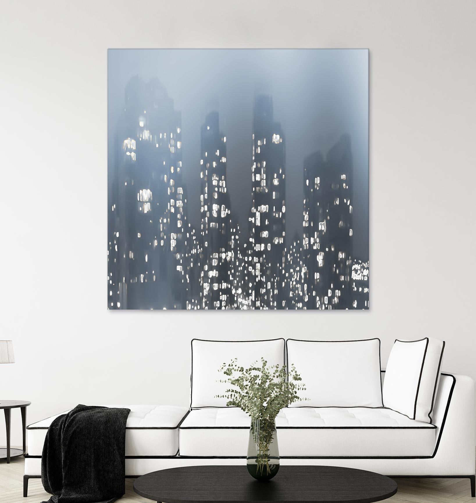 Dark City by Norm Stelfox on GIANT ART - white city scene