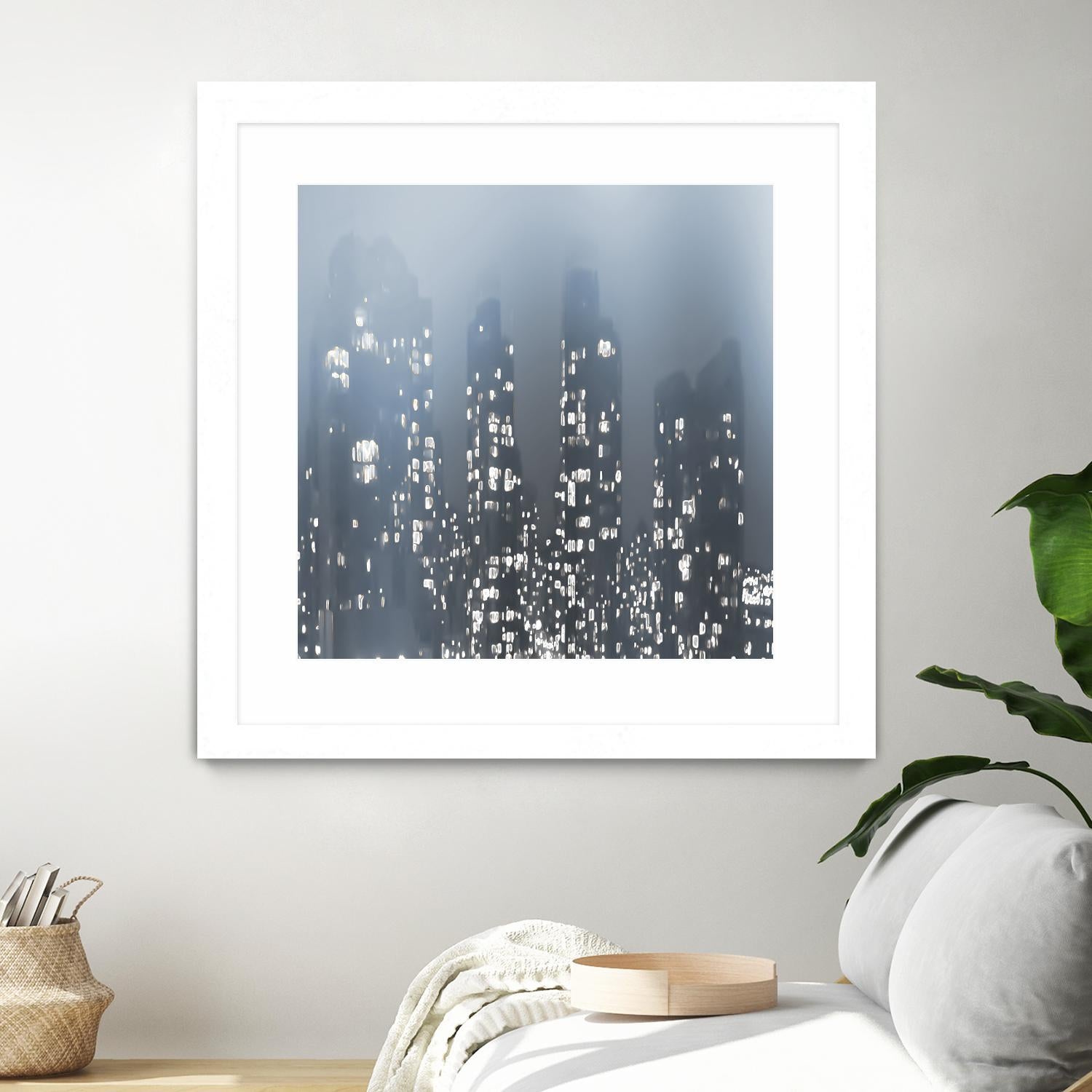 Dark City by Norm Stelfox on GIANT ART - white city scene