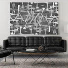 DINNER I by Norm Stelfox on GIANT ART - grey kitchen