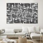 DINNER I by Norm Stelfox on GIANT ART - grey kitchen