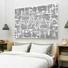 DINNER I by Norm Stelfox on GIANT ART - grey kitchen