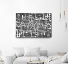 DINNER I by Norm Stelfox on GIANT ART - grey kitchen