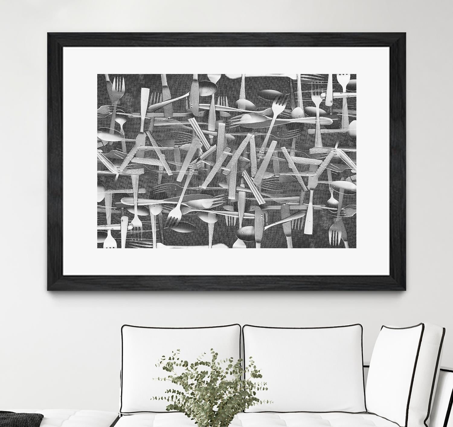 DINNER I by Norm Stelfox on GIANT ART - grey kitchen