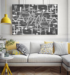 DINNER I by Norm Stelfox on GIANT ART - grey kitchen