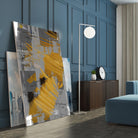 DINNER II by Norm Stelfox on GIANT ART - yellow abstract