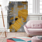 DINNER II by Norm Stelfox on GIANT ART - yellow abstract